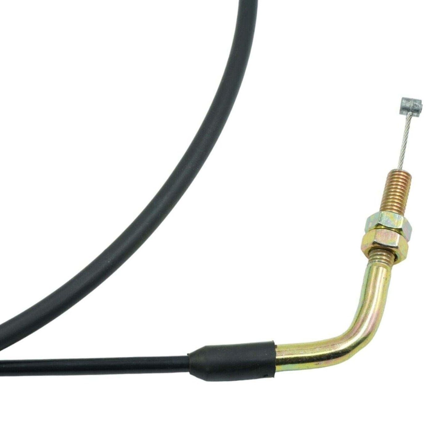 Universal 8mm Angled Fitting Throttle Cable Kit [75 Inches] Fits Honda Yamaha Su