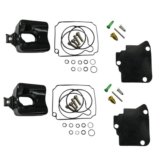 2-Pack Carburetor Rebuild Kit [804346T1, 804346T02, 67F-W0093-00-00] Compatible