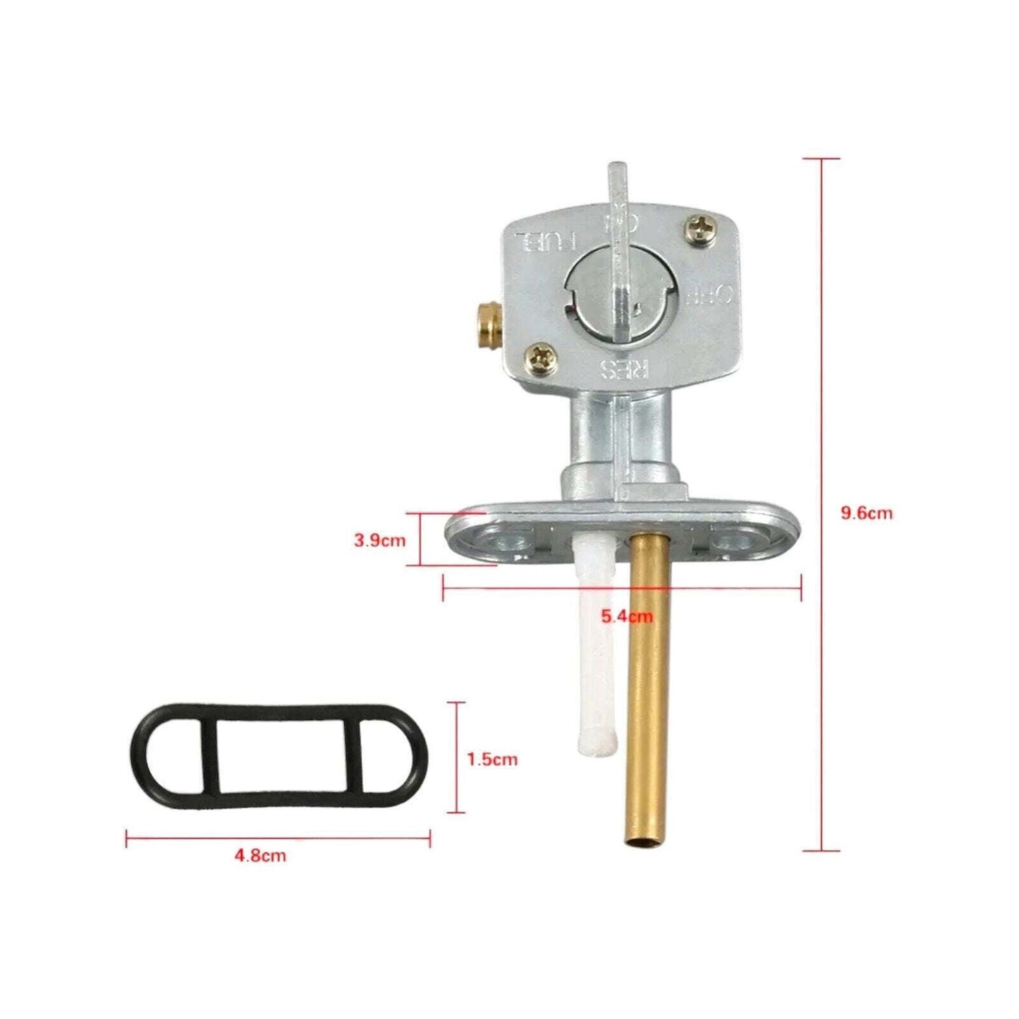 Fits Arctic Cat 300 400 Gas Fuel Switch Pump Petcock Valve Replacement for ATVs 1998-2005 with Gasket O-Rings and Filters Fuel Valve