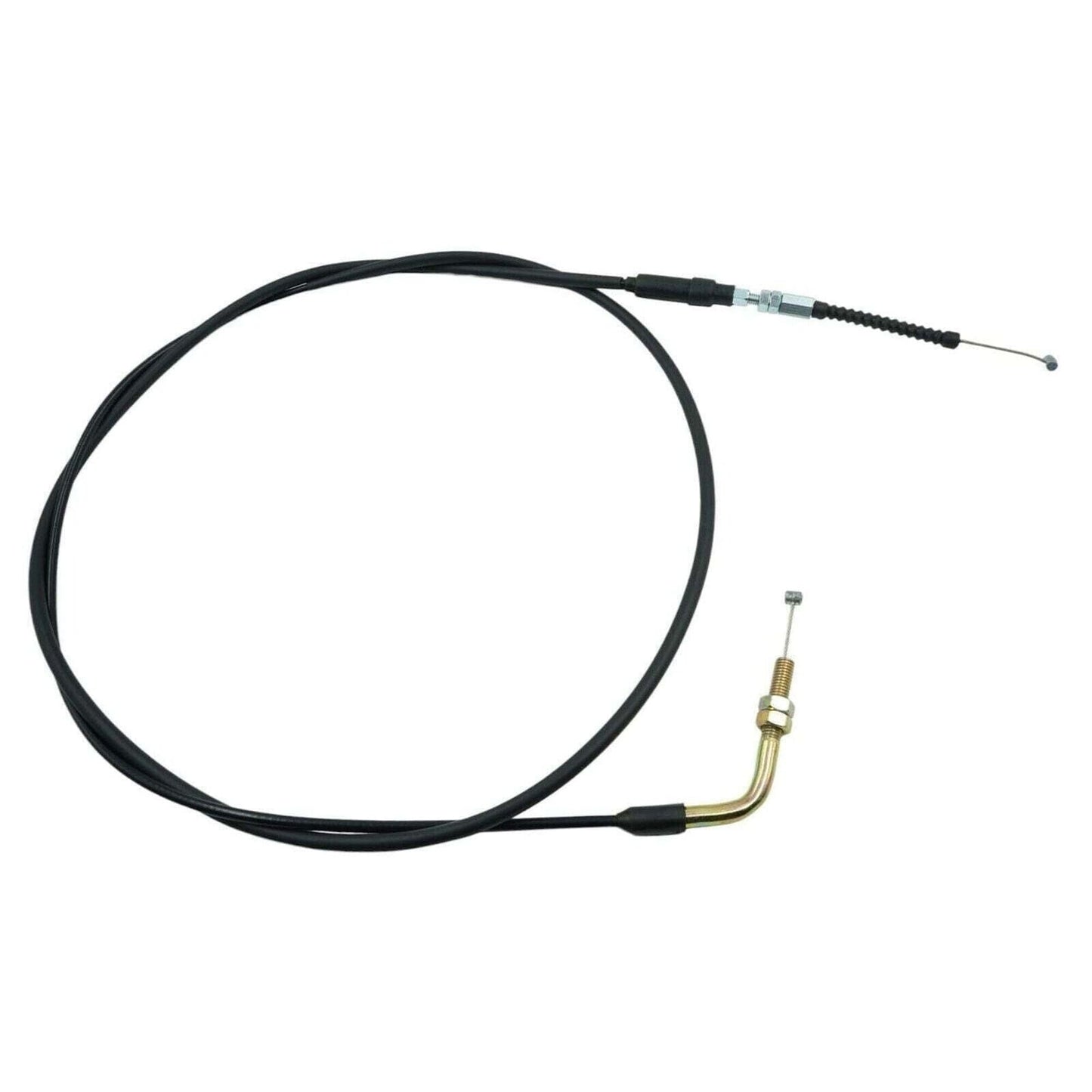 Universal 8mm Angled Fitting Throttle Cable Kit [75 Inches] Fits Honda Yamaha Su