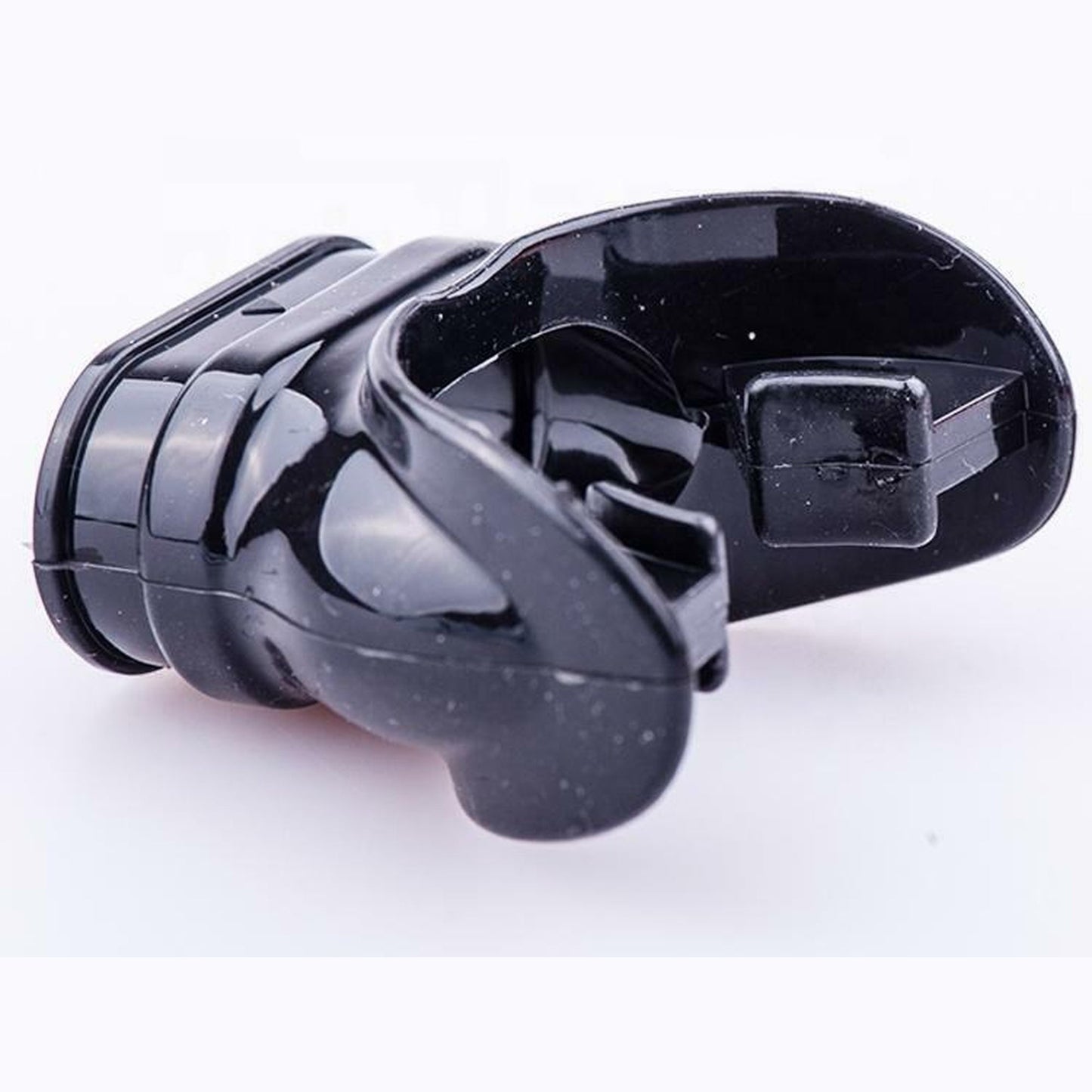 Black/Transparent Silicone Tabbed-Mouthpiece Scuba Snorkel Diving Regulator/ Silicone Mouthpiece