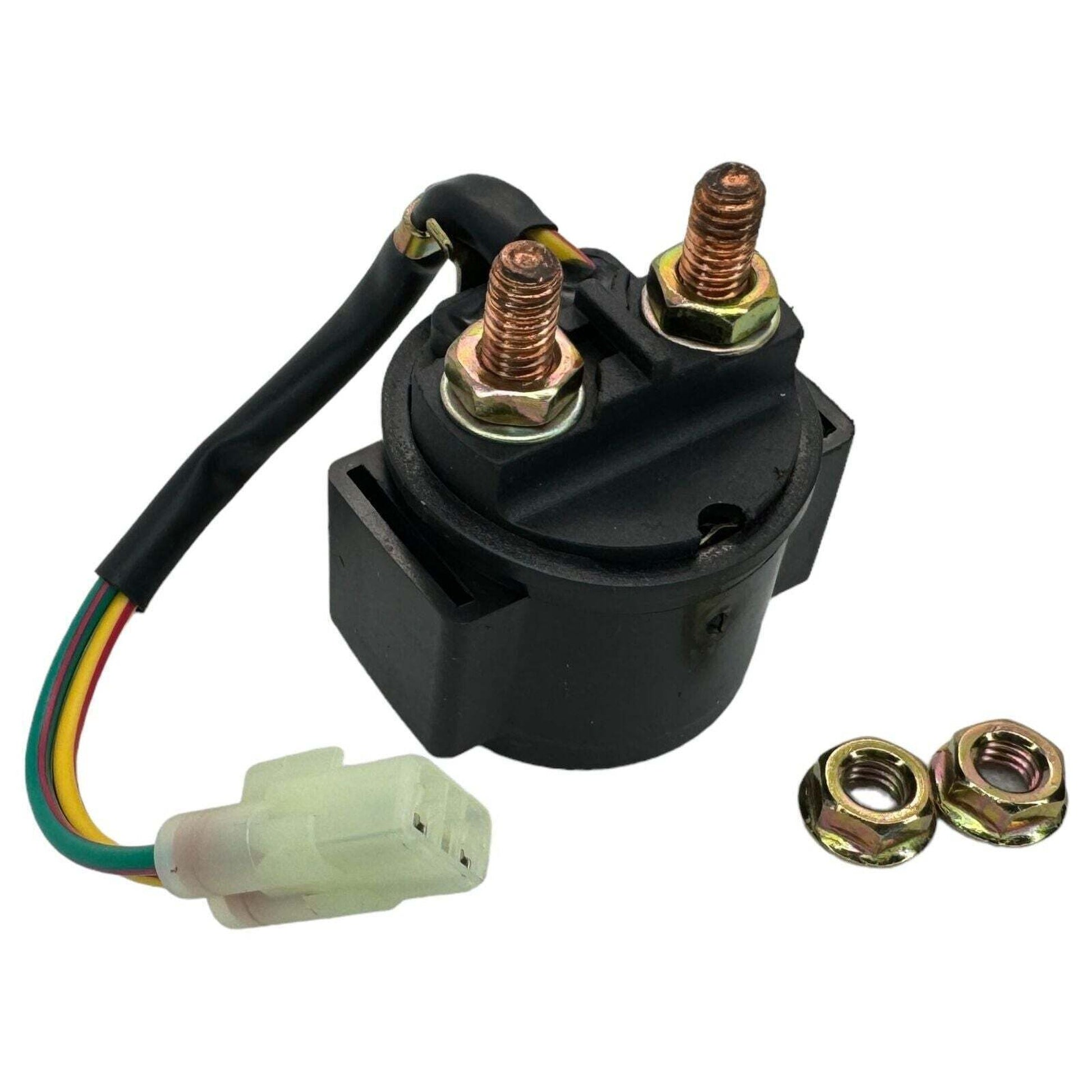 Starter Relay Solenoid for Fits HondaRancher 350 400 450 500 Foreman ATV Models 2000-2006 Compatible with OEM Part Numbers 35850-HM7-000 Starter Relay