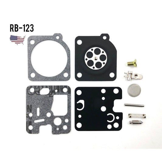 RB-123 Carburetor Rebuild Kit [Replaces OEM RB-K75, RB-K85, RB-K86, RB-K93] Comp