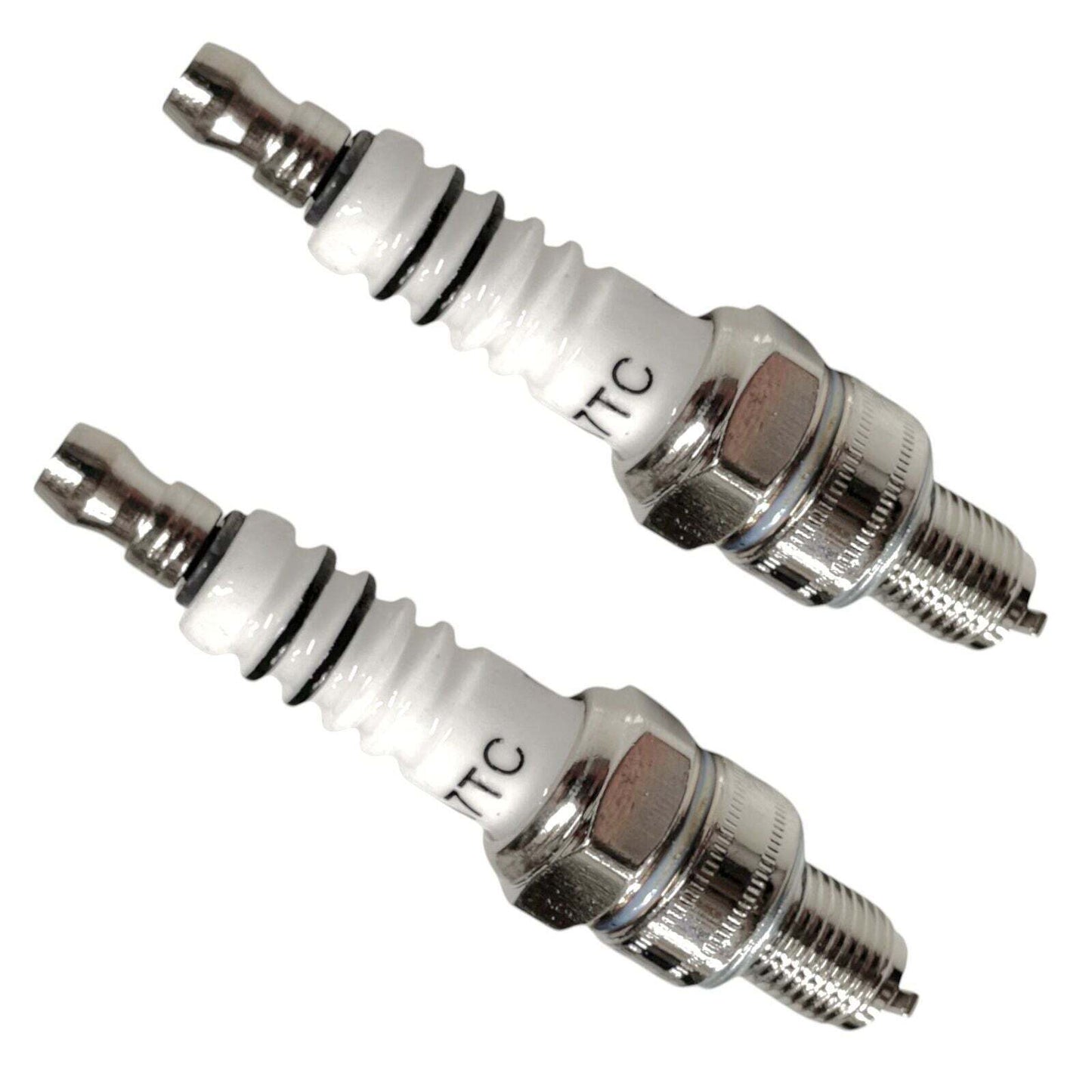 (2-PACK) A7TC Spark Plug Fits GY6 4-Stroke Motorcycle, Moped, ATV CR7HSA and