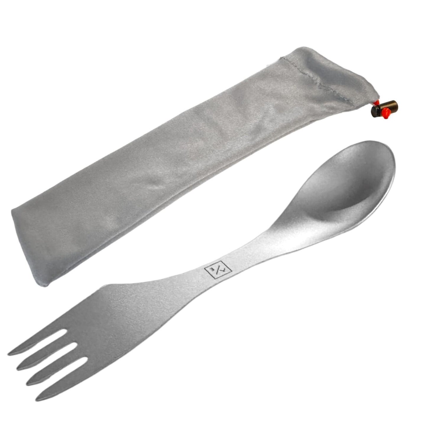 (2-Pack) 3-in-1 Titanium Spork Utensil for Hiking Backpacking Camping Cookware