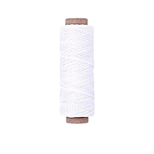 Premium Waxed Polyester Thread for Leather Crafting, 1mm x 164ft, Durable Coatin