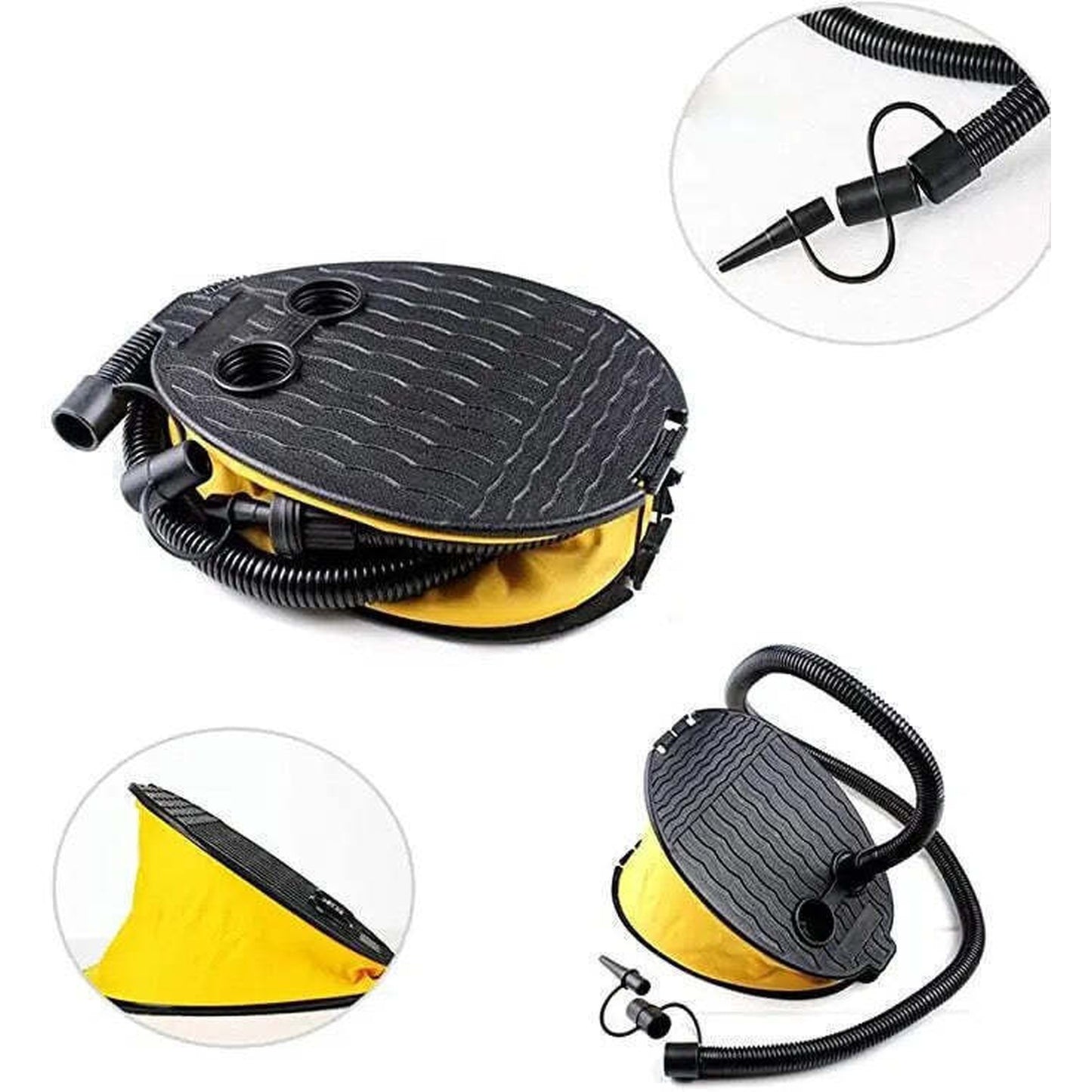 Foot Pump Air Pump Kayak Inflatable Boat Bed Paddle Board Accessory-Folding Foot Pump