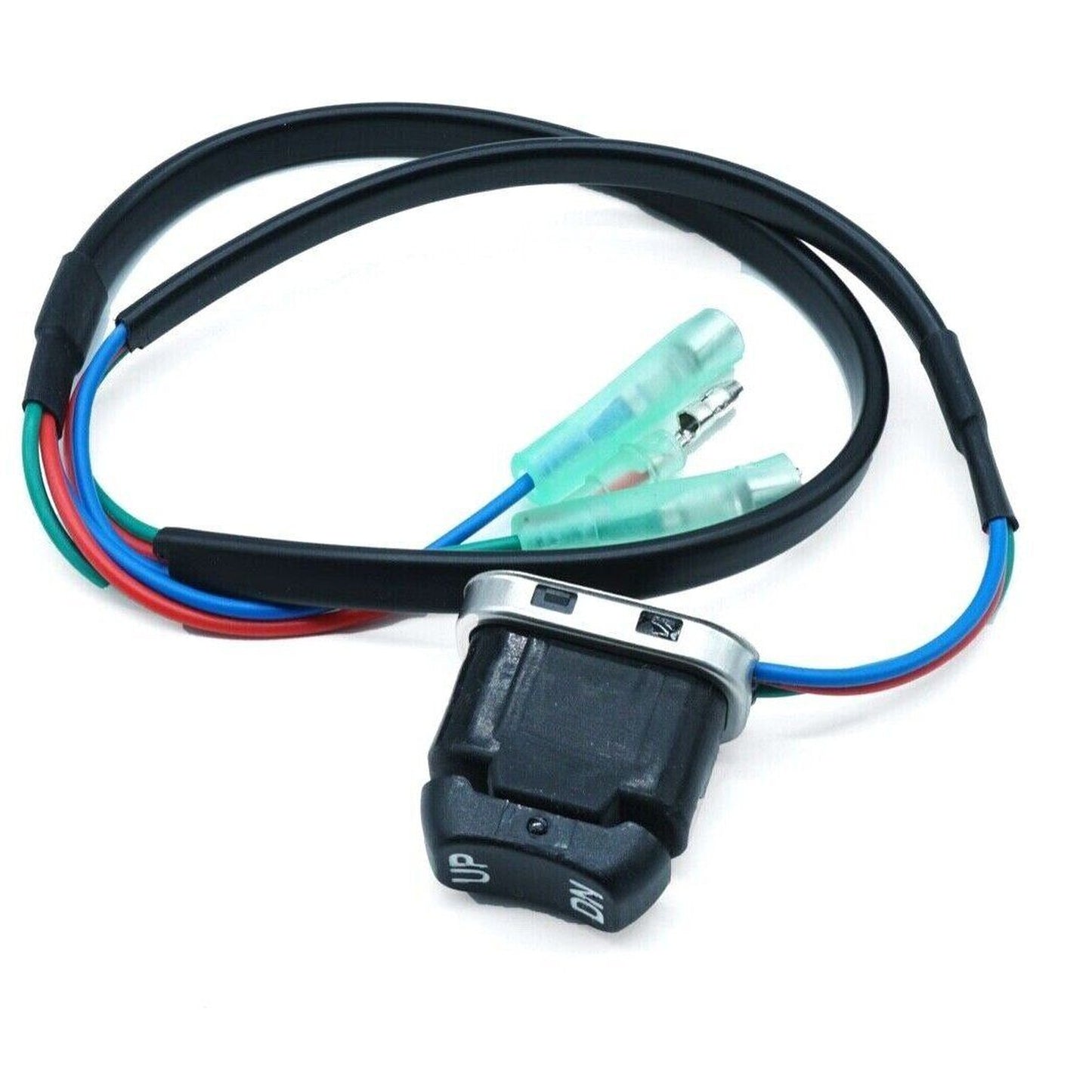 Universal 3-Wire Trim Tilt Switch for Yamaha Mercury Honda Suzuki Outboards 12V Replacement Up Down Press Switch Fits OEM Models Trim/Tilt Switch