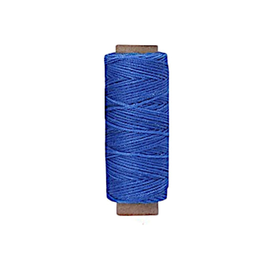 Light-Blue Premium Waxed Polyester Thread for Leather Crafting, 1mm x 164ft, Dur