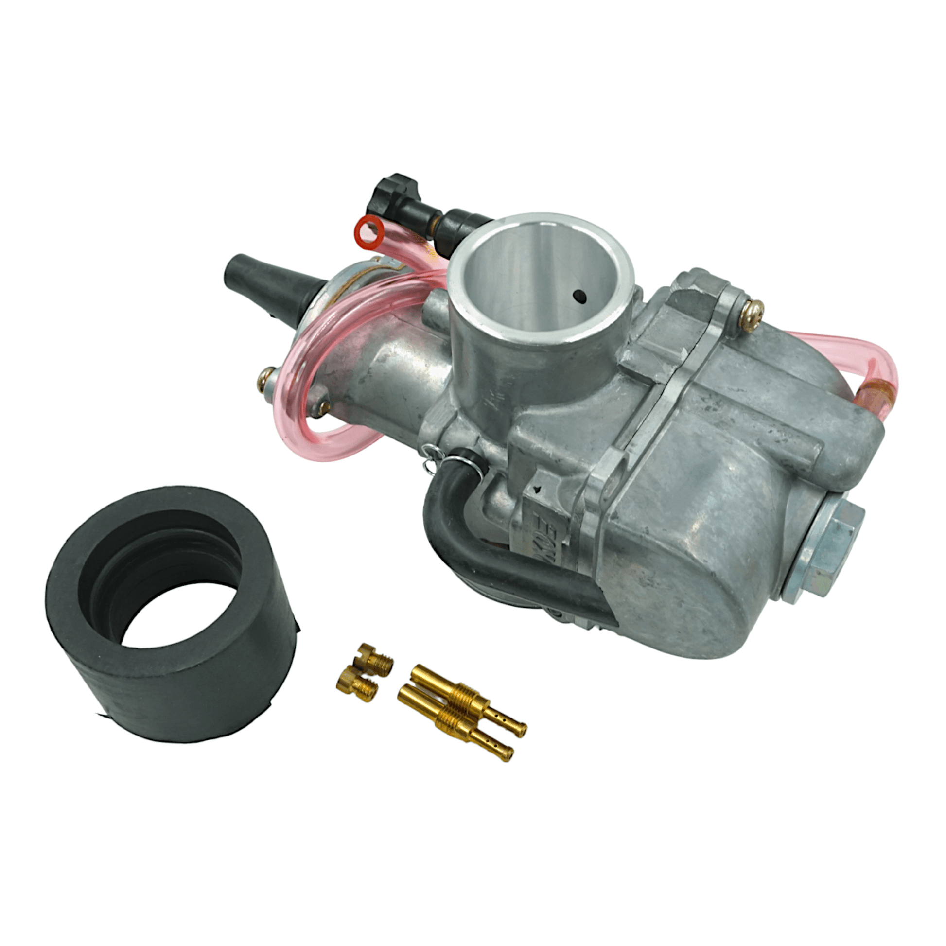 28mm Carburetor for Kawasaki KX80 KX85 KX100 KX125 Fits OEM 15003-15004 Complete Assembly with Intake Needle Jet and Hoses Carburetor