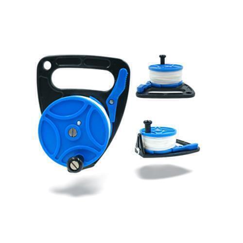 XL - 270ft Scuba Diving Reel Safety Line - ABS Handle - 83m Nylon Rope - Lock
