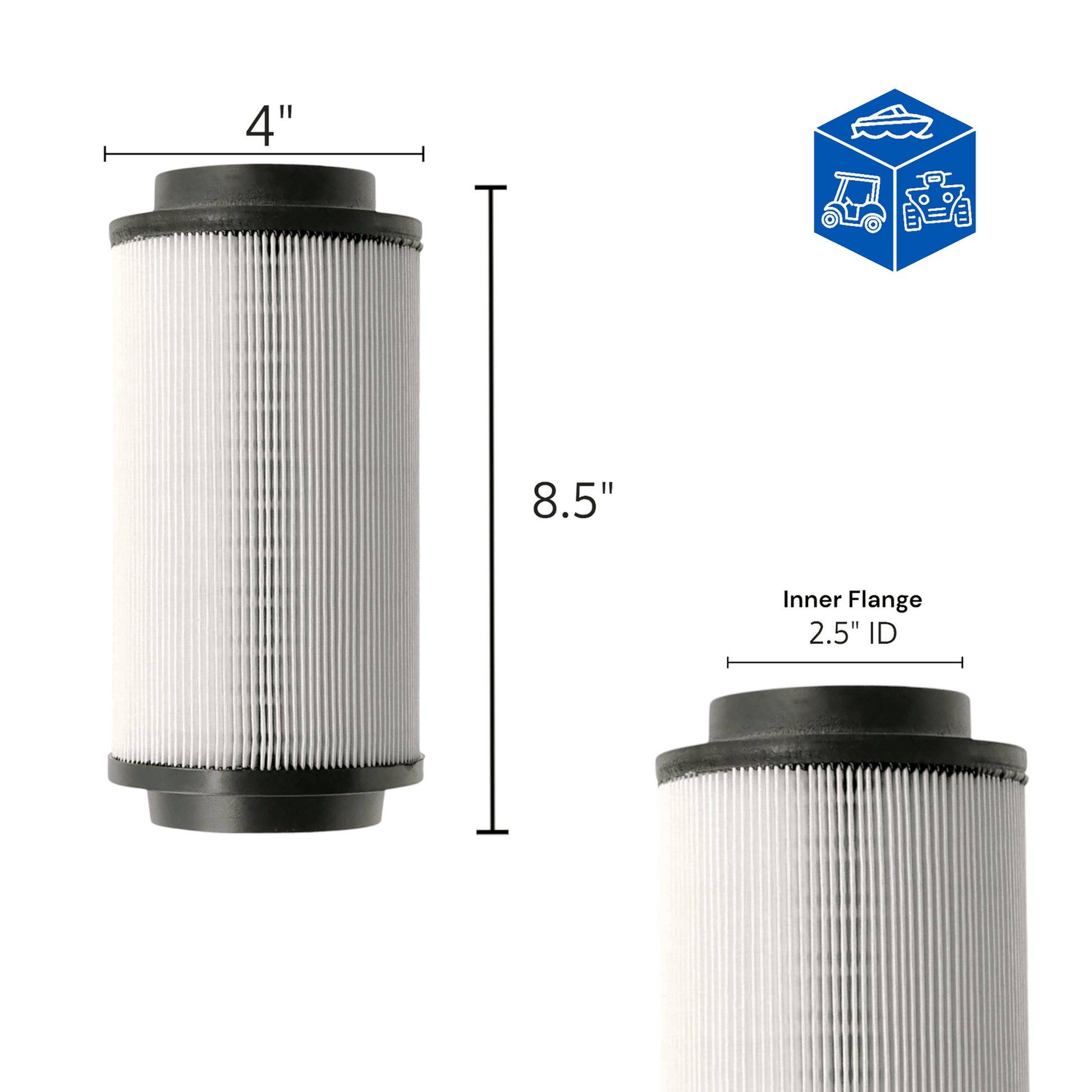 Replacement Air Filter Assembly Fits Polaris ATVs 1997-2016 OEM Part Numbers 253 Air Filter