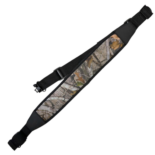 Deep Wood Camoflauge Adjustable Two Point Rifle Sling with Padded Neoprene Shoul