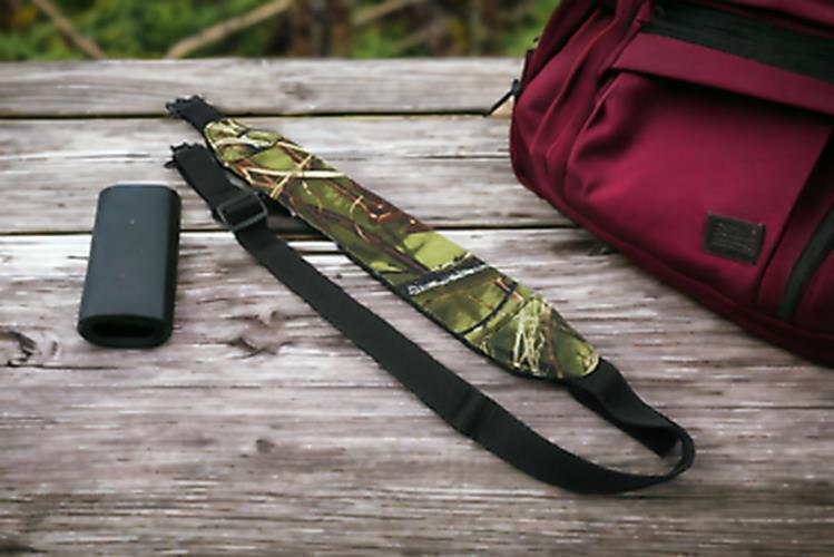 NEOPRENE Waterproof Camo Deep Woods Gun Strap Sling with Metal Swivel Clips, Cam