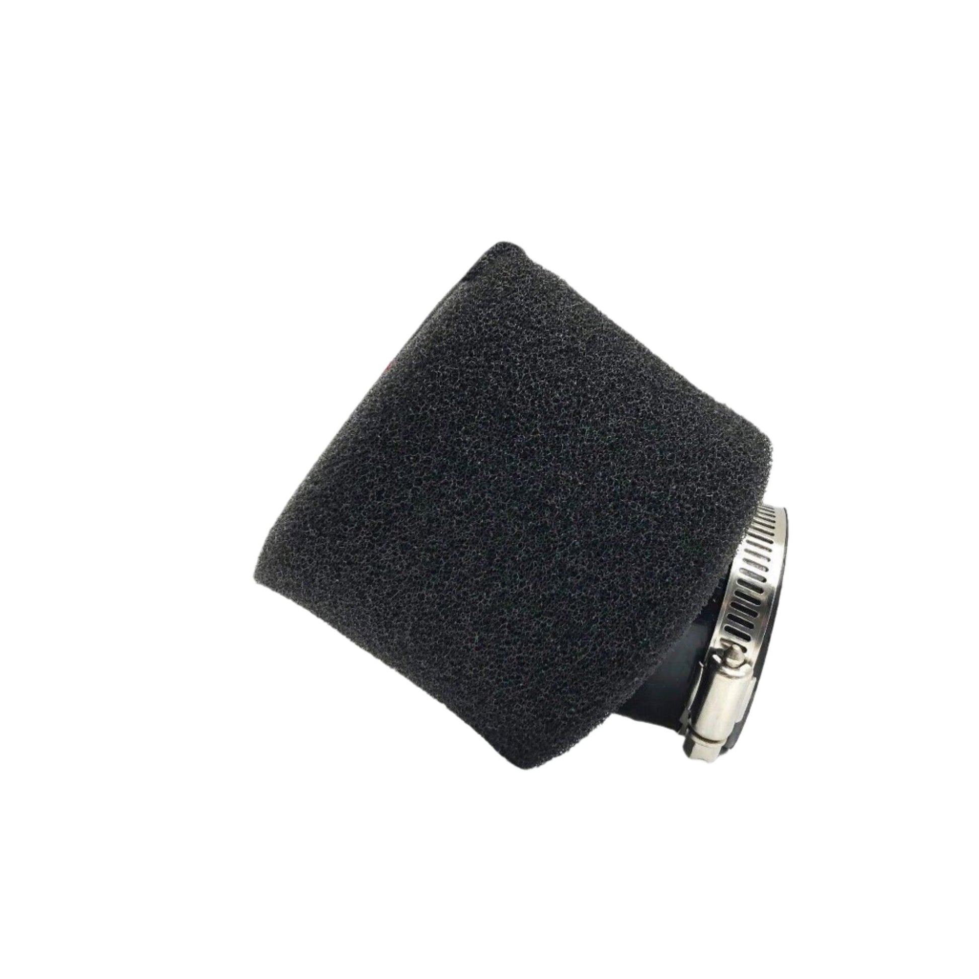 38mm Angled Foam Air Filter for Motorcycles ATVs Dirtbikes Mopeds Jet Skis Adjustable 36mm-40mm with 45 Degree Connection Quality Clamp Ignition Key Switch