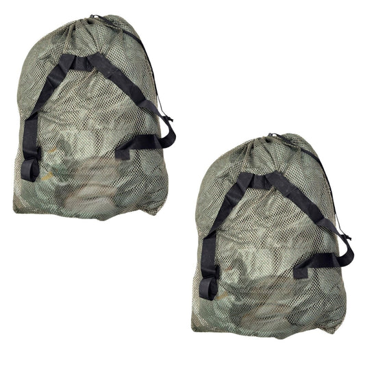 Hunting Mesh Decoy Bag, 33" x 30.5", Adjustable Shoulder Straps, Quick Latch Dra