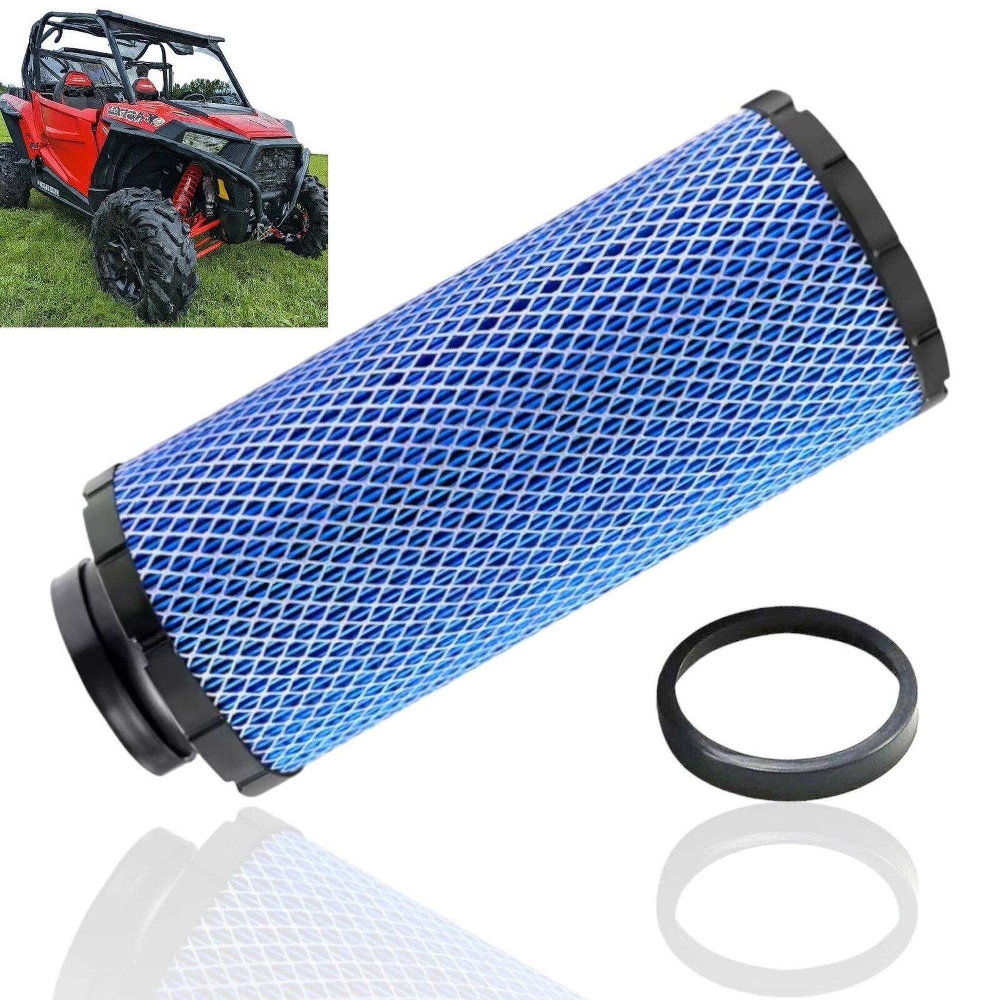 High Performance Air Filter for Polaris RZR 1000 XP RS1 PRO Models 2014-2023 OEM Replacement Efficient Filtration Dust Protection Air Filter