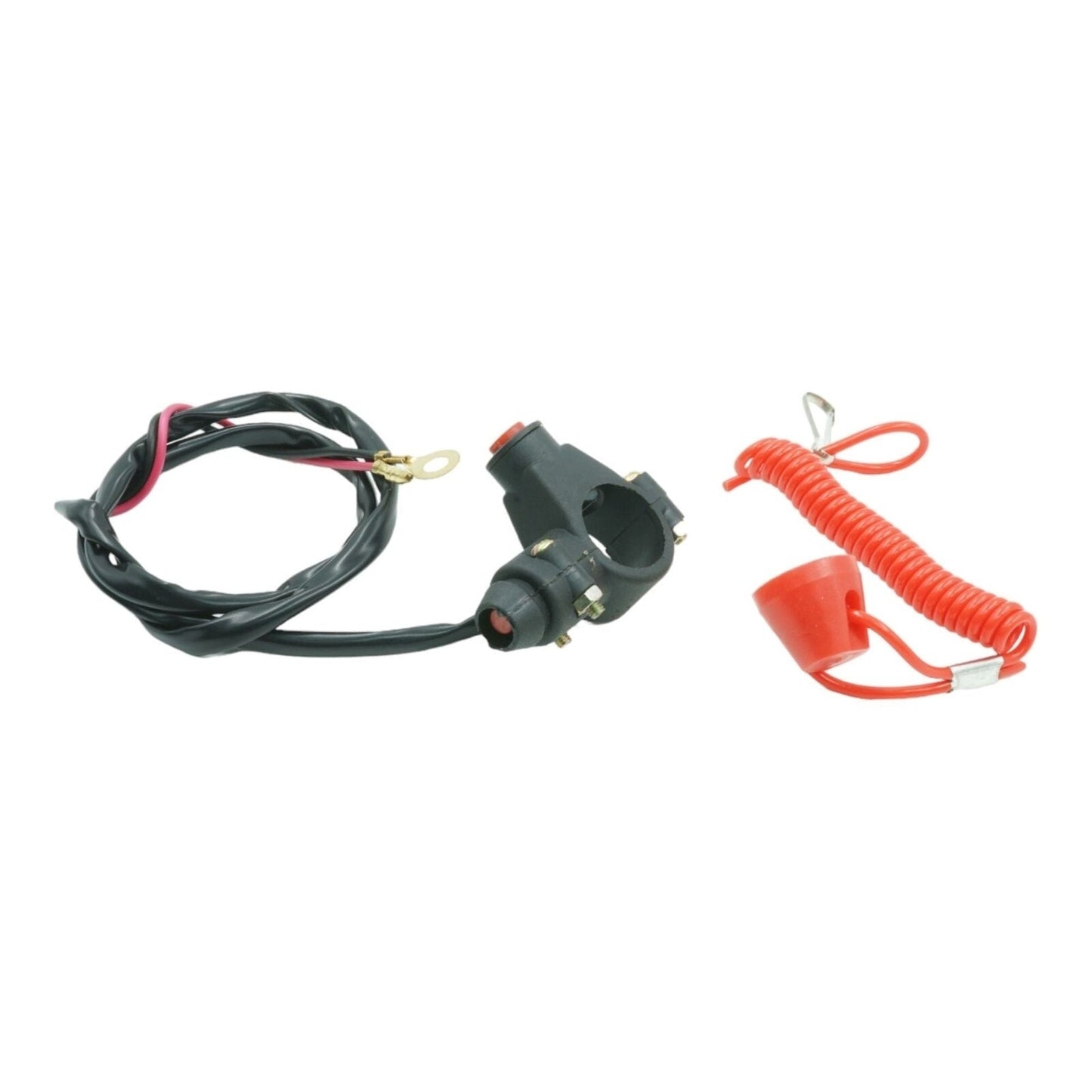 Universal Kill Switch Tether Cable for ATV Marine Outdoor Use Emergency Safety Feature Compatible with 7/8 Inch Bars Reliable Connection Switch Assembly