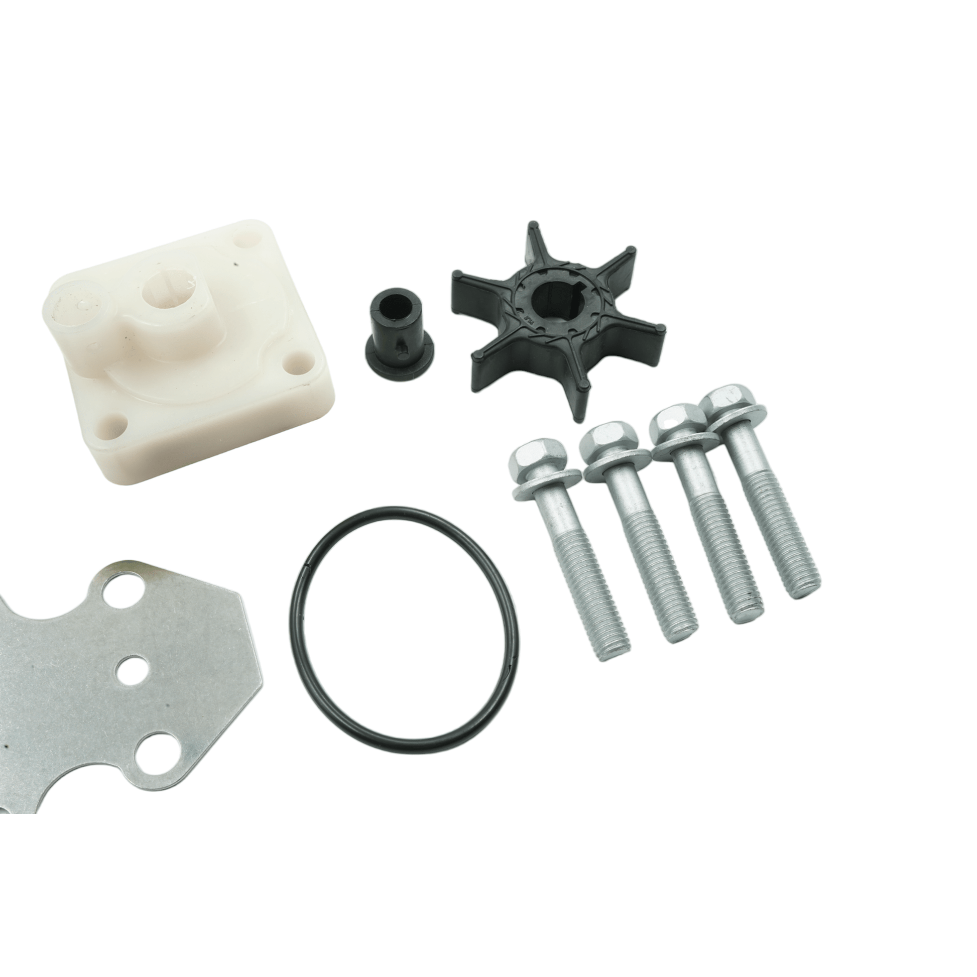 Complete Housing Impeller Gasket Bolt Kit For Yamaha F9.9HP F15HP 1996-2006 Compatible with LEHR Parsun Includes Impeller Wear Plate Complete Housing Impeller Gasket Bolt Kit