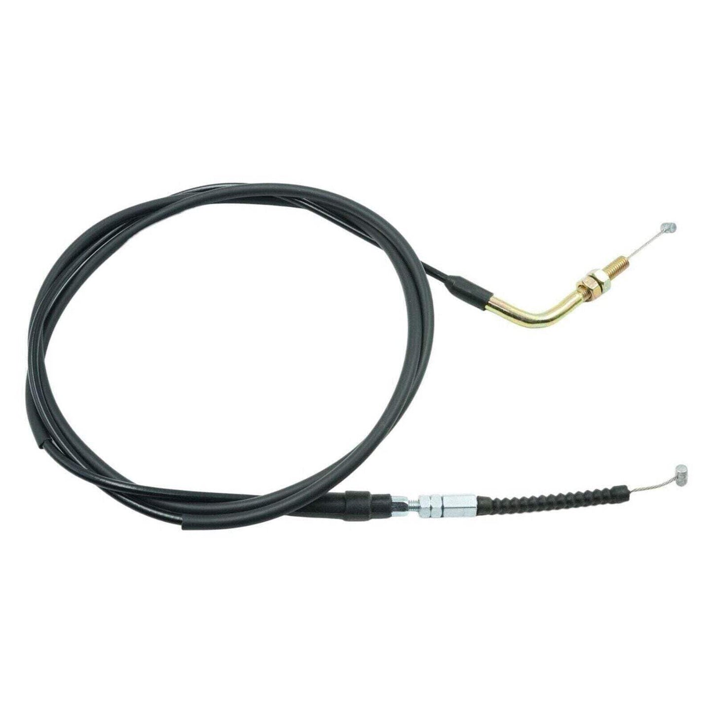 Universal 8mm Angled Fitting Throttle Cable Kit [75in Length, 4-Pack] Fits Hamme