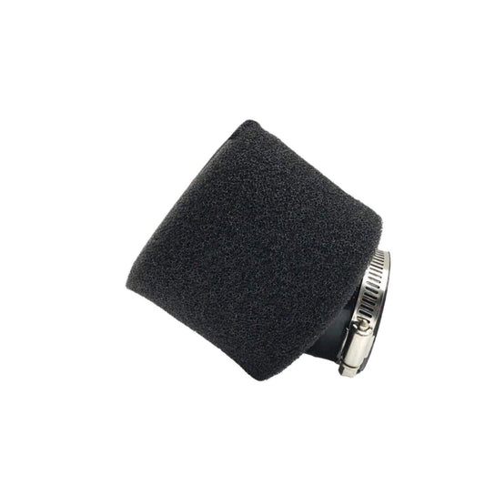 38mm Angled Bent Double-Foam Wall Air Filter [36mm-40mm Intake] Fits Suzuki Yama