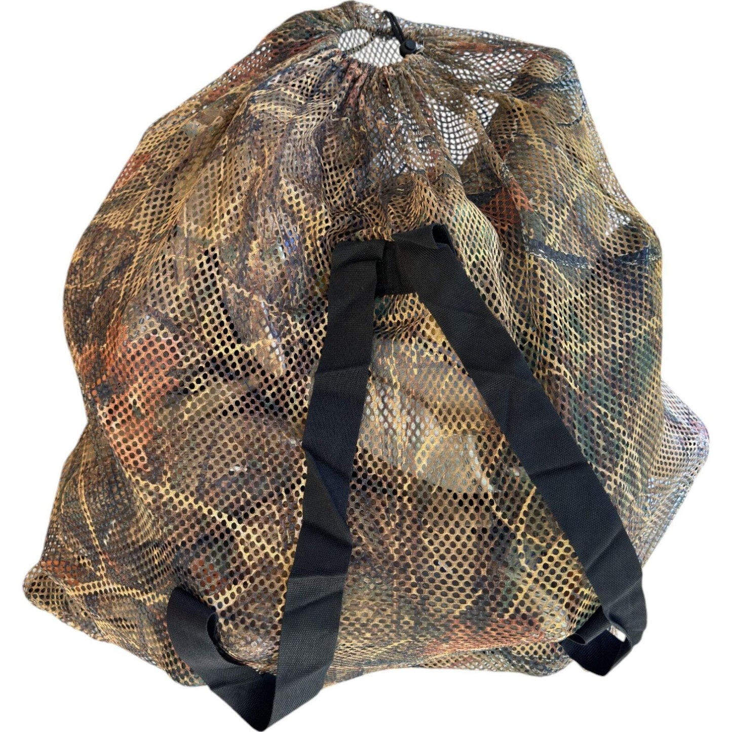 2-Pack Hunting CAMO (Marsh) Mesh Decoy Bag, 33" x 30.5", Adjustable Shoulder Str