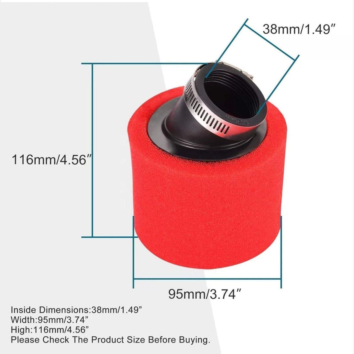 Generic Replacement Adjustable Pod Air Filter Fits GY6 50cc-150cc Motorcycle ATV