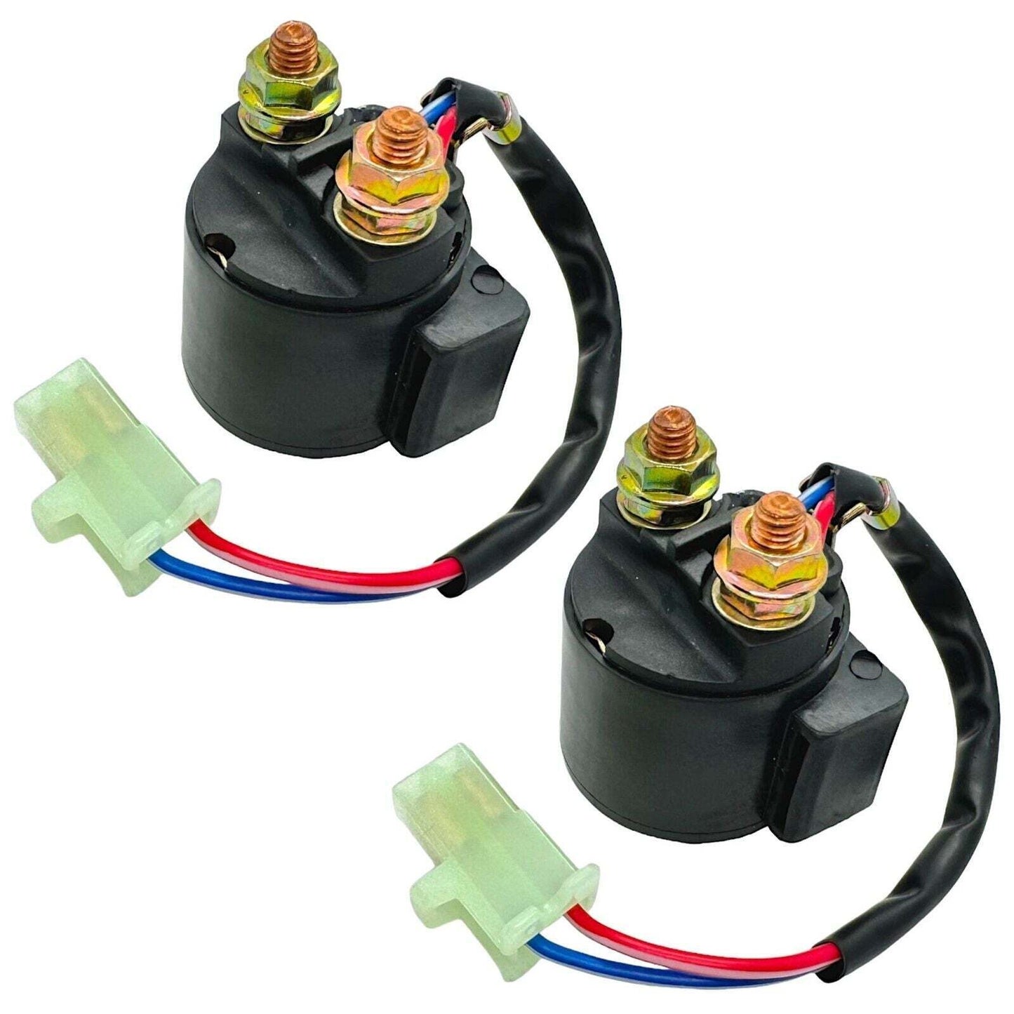 2pc Starter Relay Fits Yamaha Timberwolf 250 Breeze Badger MOTO-4 ATVs 1980s to 2000s OEM Replacement Part Numbers 3AY-81940-00-00 5GT-81940-00-00 Relay Solenoid