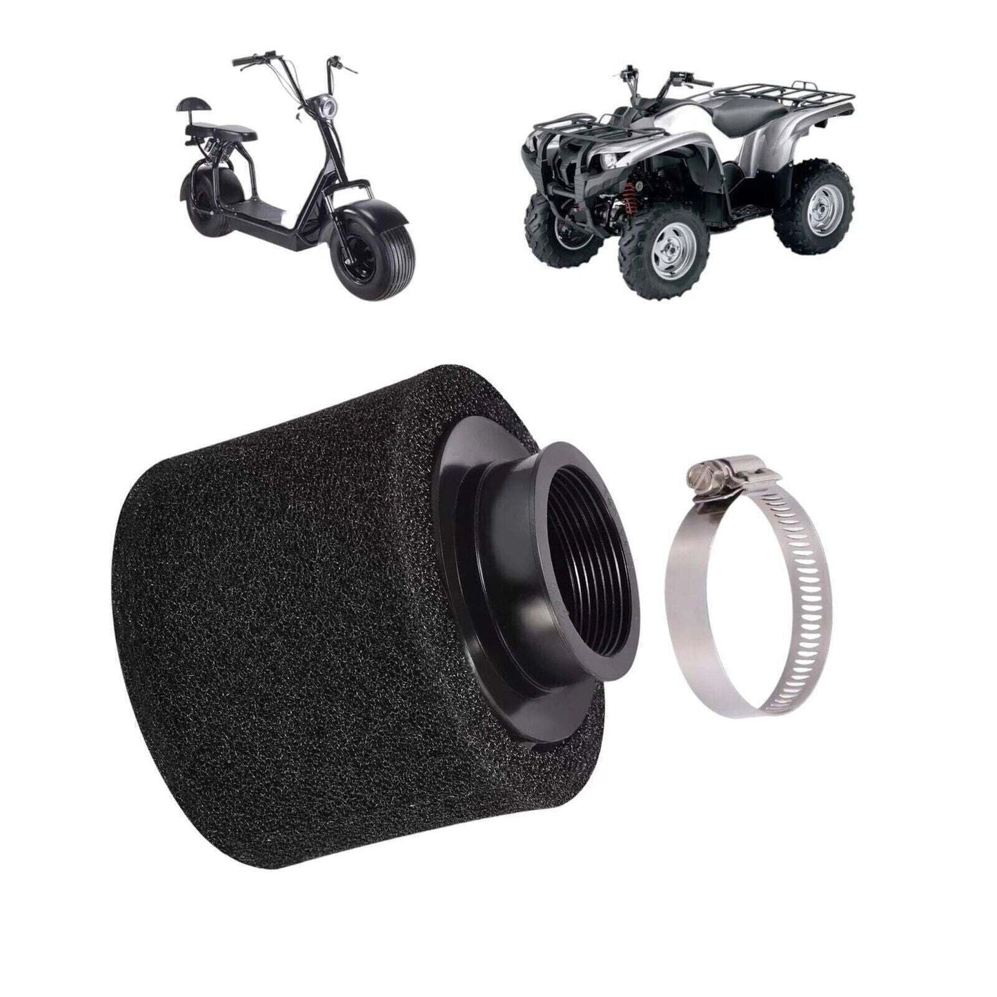Universal 36mm-40mm Adjustable Straight Foam Air Filter Fits Yamaha Fits Kawasak