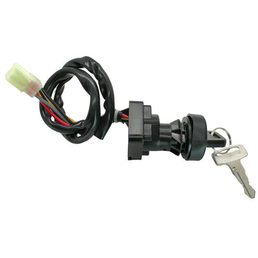 ATV Ignition Switch Key Fits Suzuki King Quad 400 LTA400F 2008-2009, Replaces OEM Part Numbers for Multiple Suzuki Models Ignition Switch