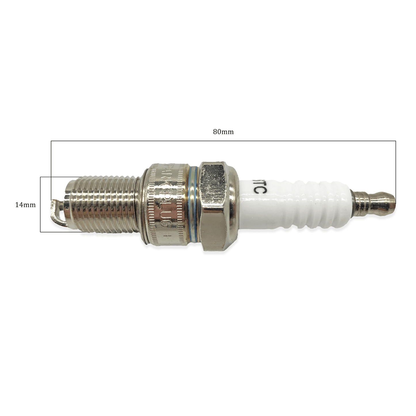 F6TC Spark Plug for Toro Fits Briggs and Stratton Fits HondaEngines 80mm Length 20mm Socket Size 14mm Thread Diameter Interchangeable Part Numbers Spark Plug