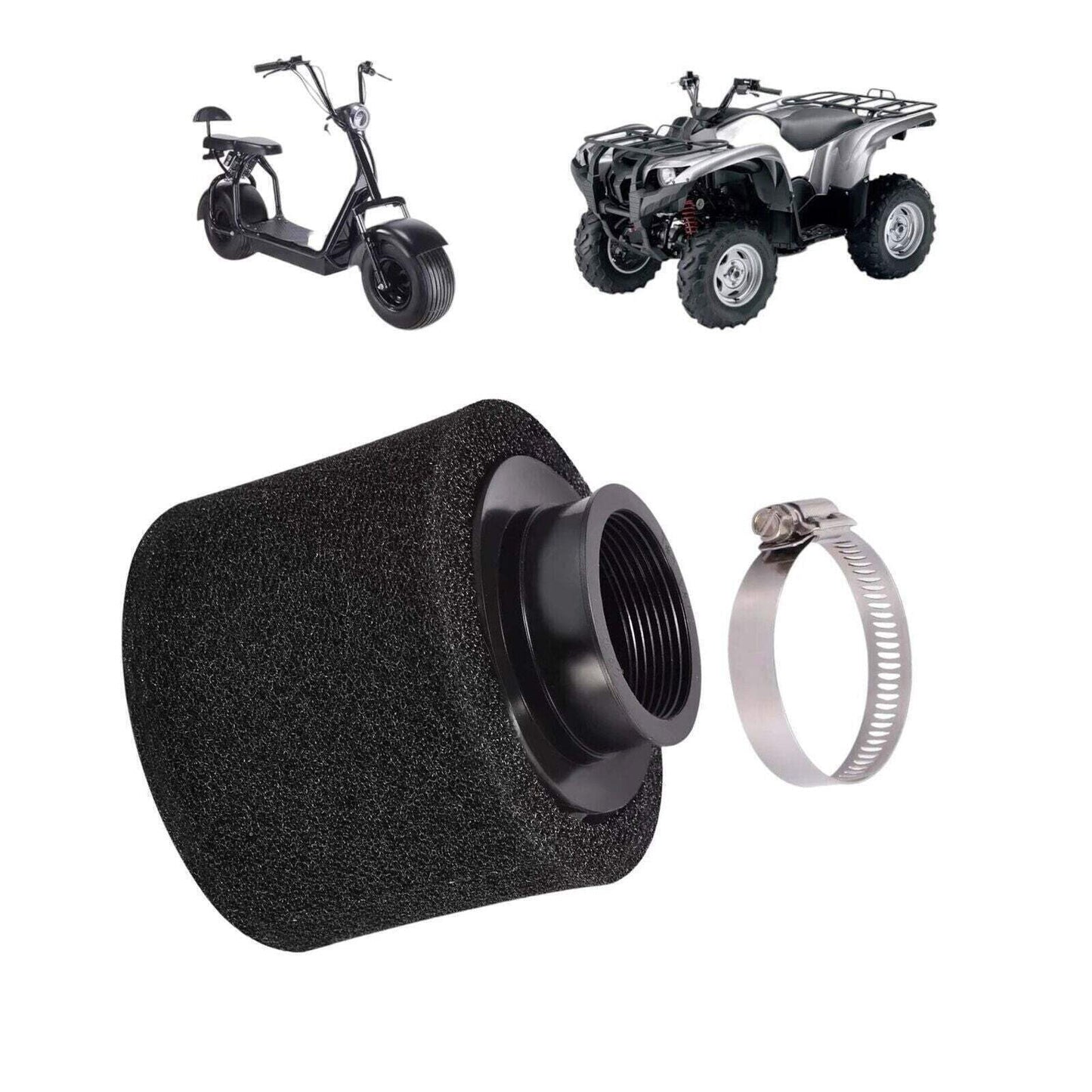 Adjustable Straight Foam Air Filter [36mm-40mm] Fits Yamaha, Kawasaki, GY6 Engin