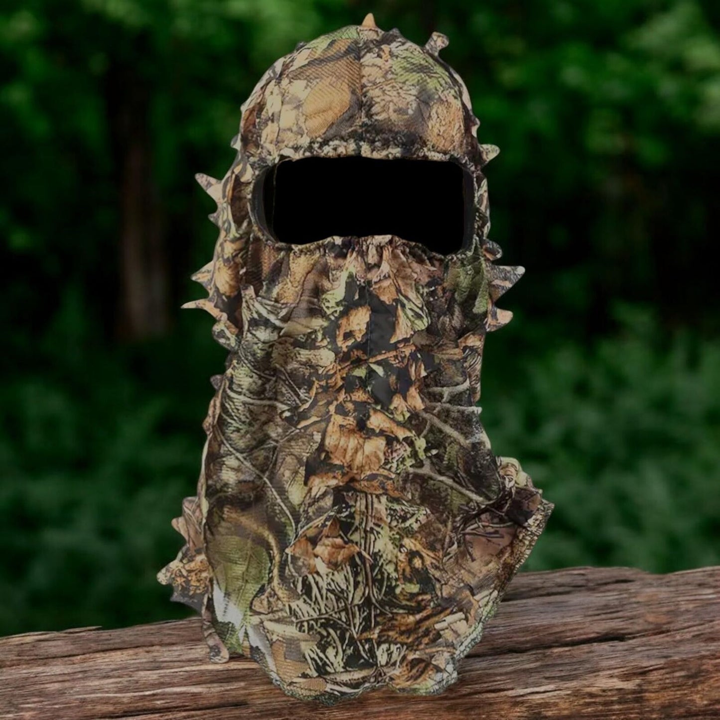 3D Leaf Deep Woods Mesh Camo Hunting Face Mask, Breathable Mesh, 17 x 11.8 inche