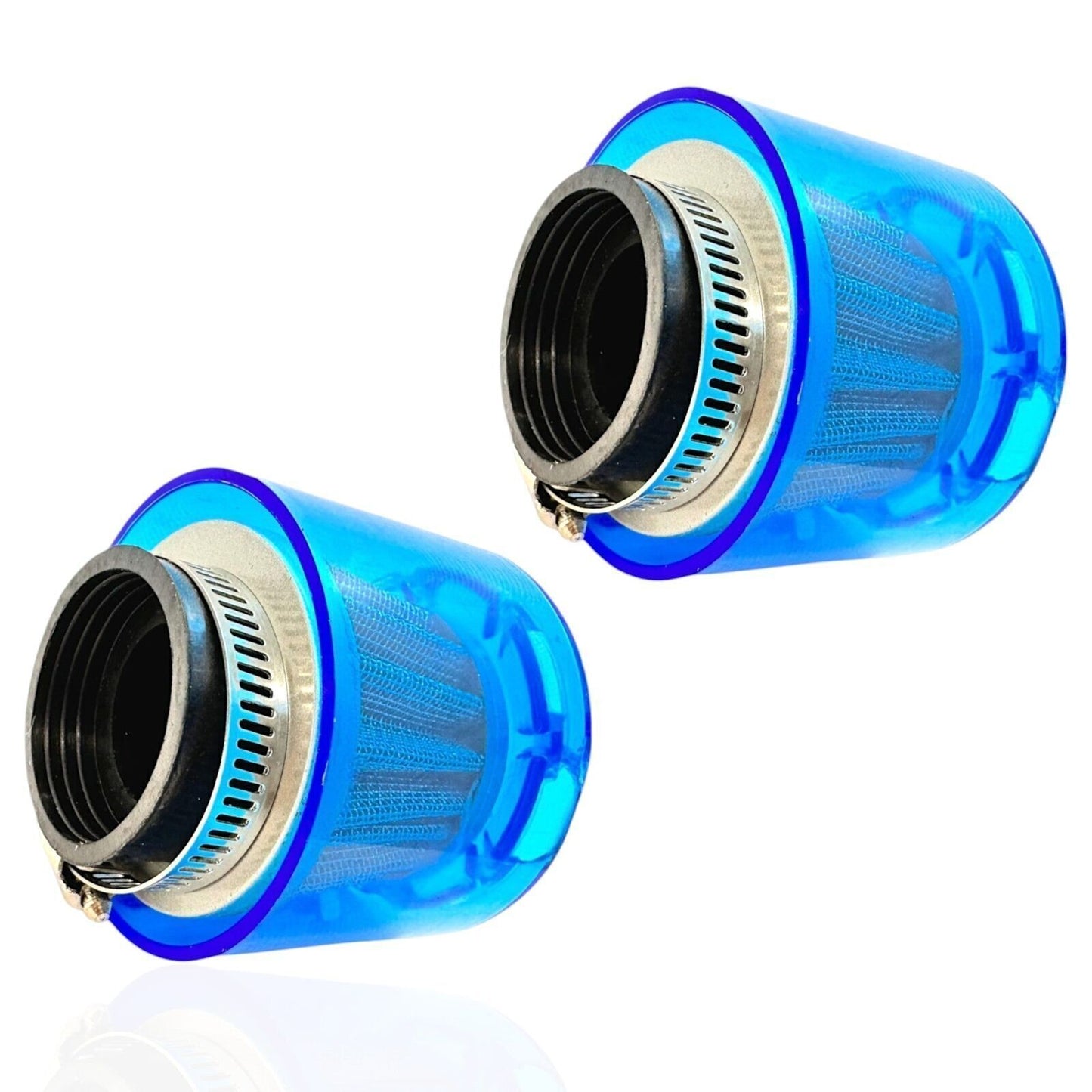 (2-Pack) 38mm High Performance AIR FILTER w/ Dust Shield | Washable ATV, Dirt Bi