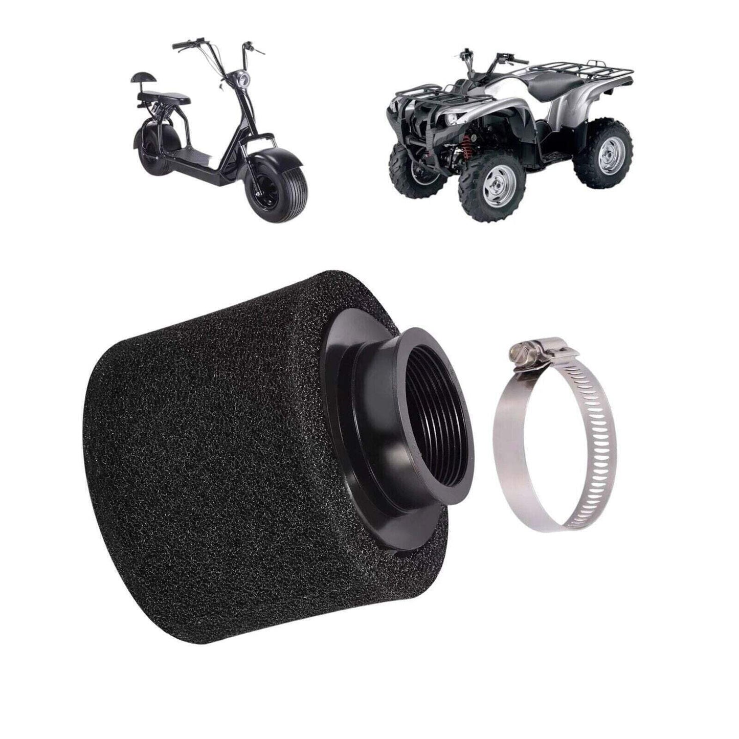 45mm Universal Double-Wall Foam Air Filter [44mm-47mm] Fits Motorcycles ATVs Dir