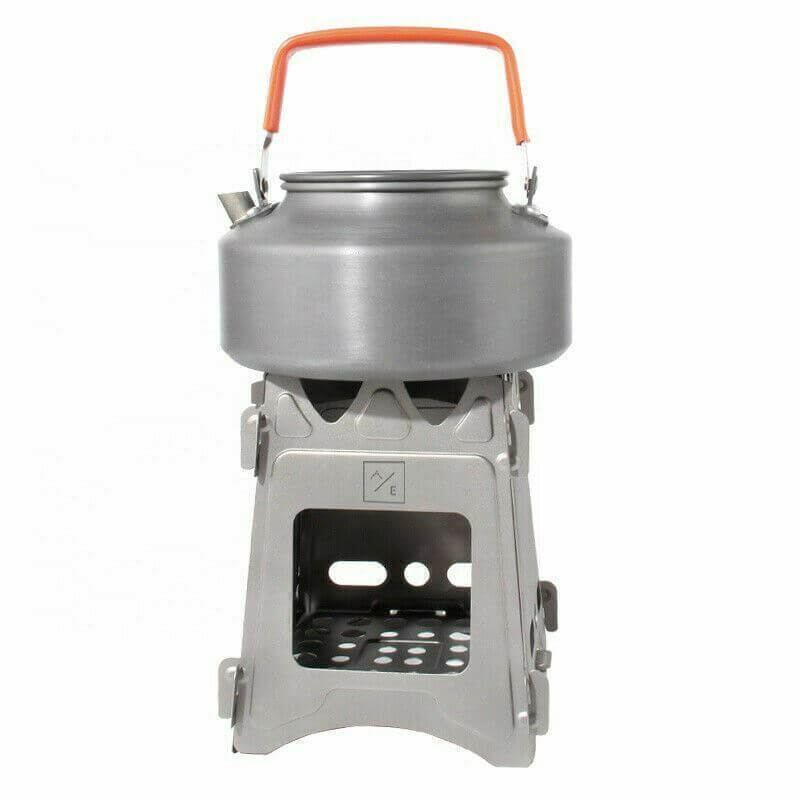 Ultra-Light Flat Pack Titanium Camping Stove| 6inch Tall 3.8inch Cooktop | 208g