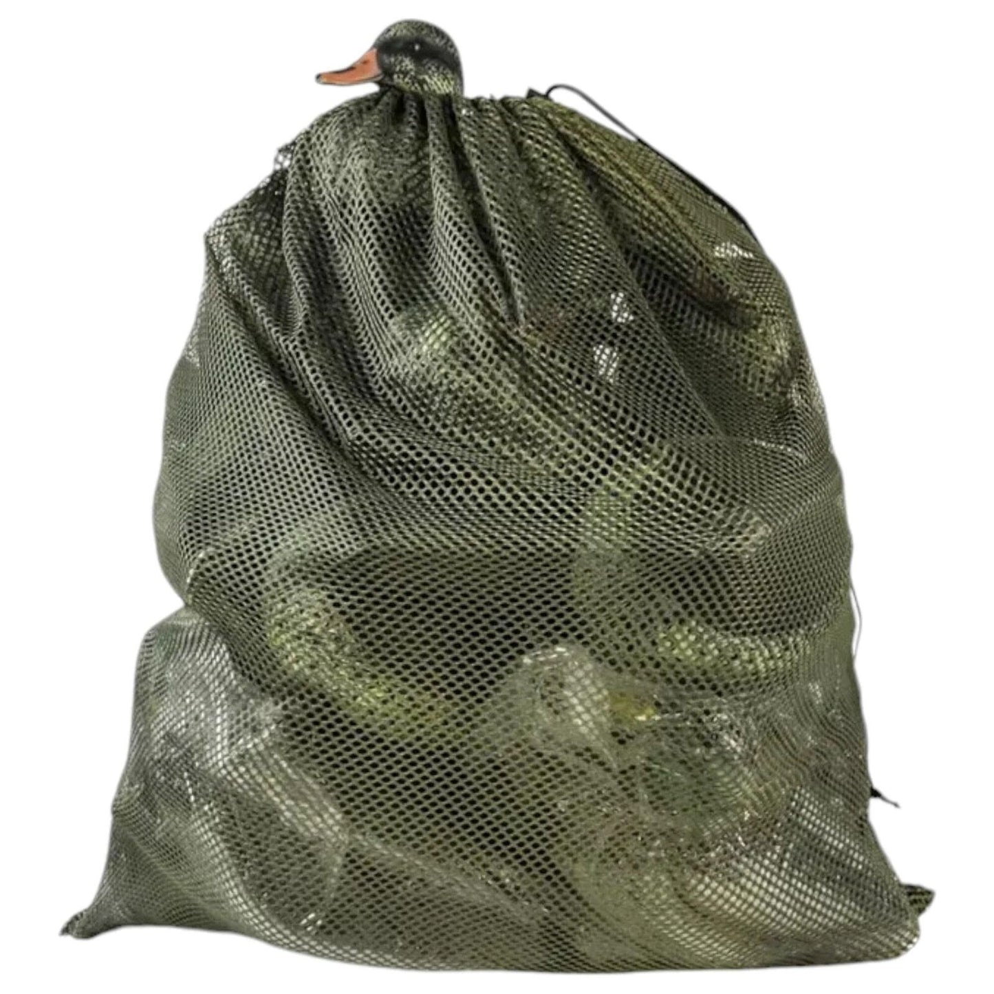 Camo Hunting Mesh Decoy Bag, 33" x 30.5", Convenient Shoulder Straps/Quick Latch
