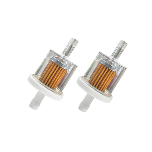 2-Pack HD Fuel Filter 1/4 inch Directional Flow for Kawasaki Briggs Oregon Stens Small Engines Tractors Compatible with OEM 493629 691035 Fuel Filter