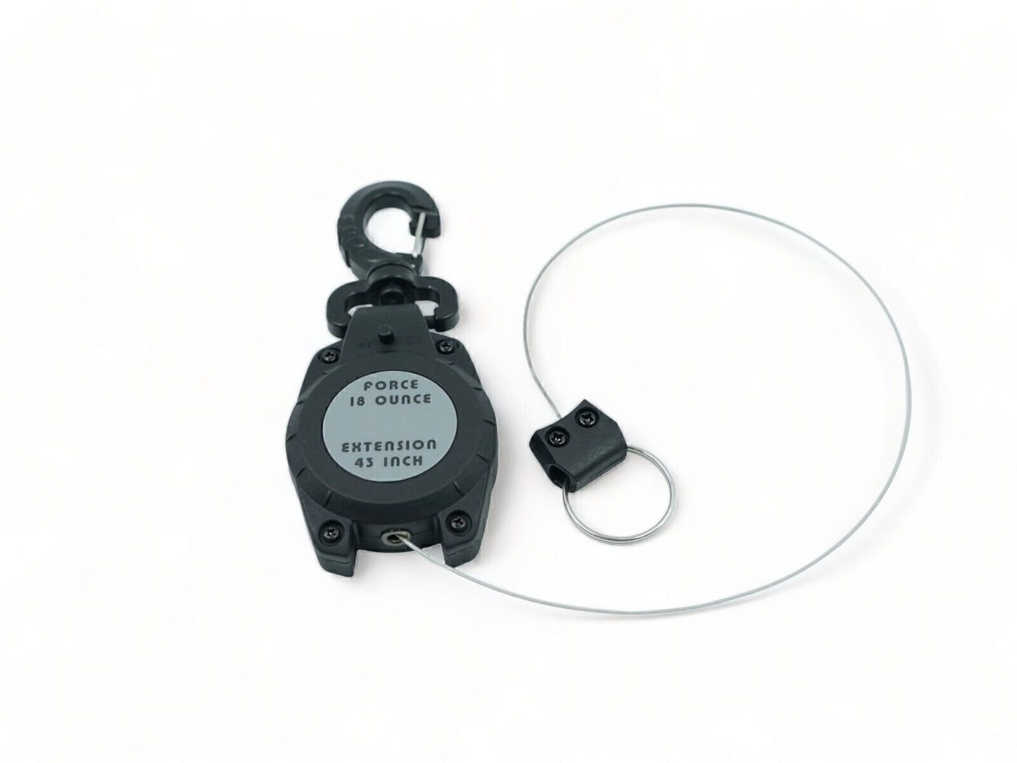Heavy Duty Stainless Steel Retractable Dive Gear Clip with Lock | 43 Inch Wire