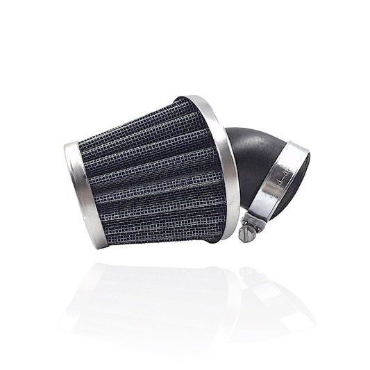 35mm High Performance Air Filter with 45 Degree Mounting Elbow Washable Reusable