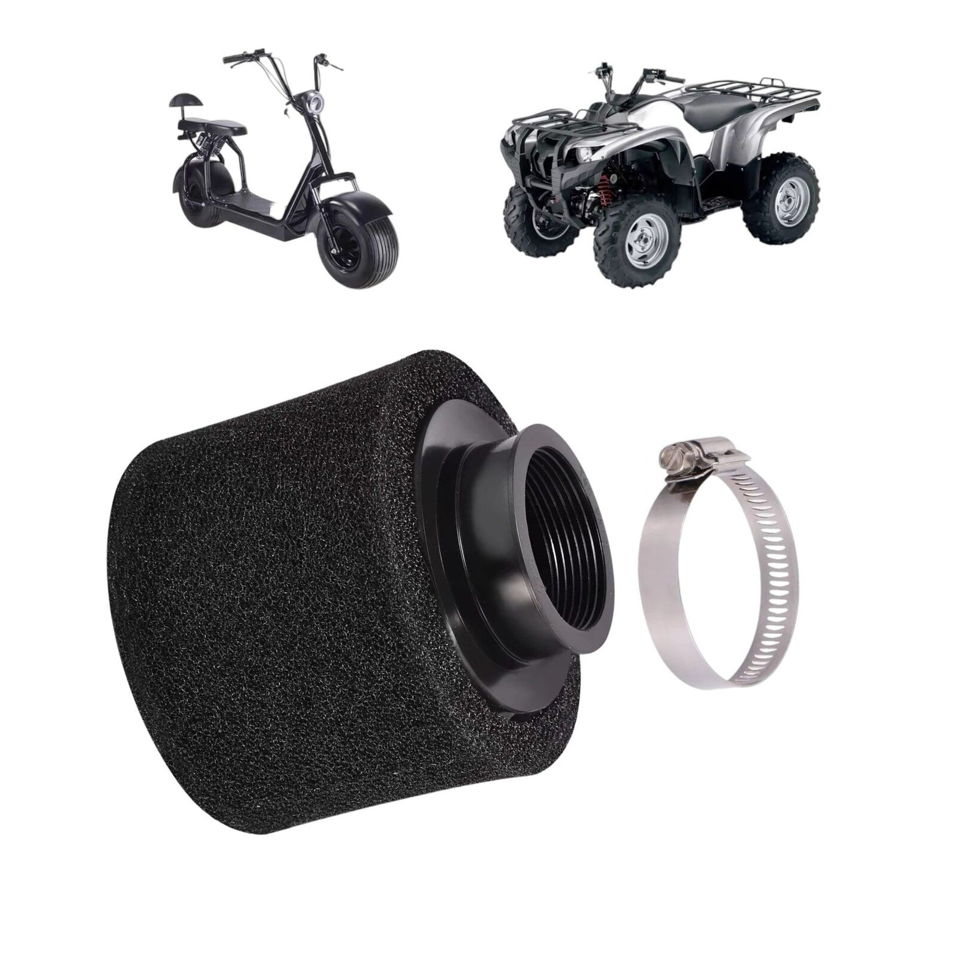 Universal 40mm-44mm Adjustable Foam Air Filter for Motorcycles ATVs Dirt Bikes Mopeds Jet Skis GY6 Engines For Yamaha Kawasaki Ignition Key Switch