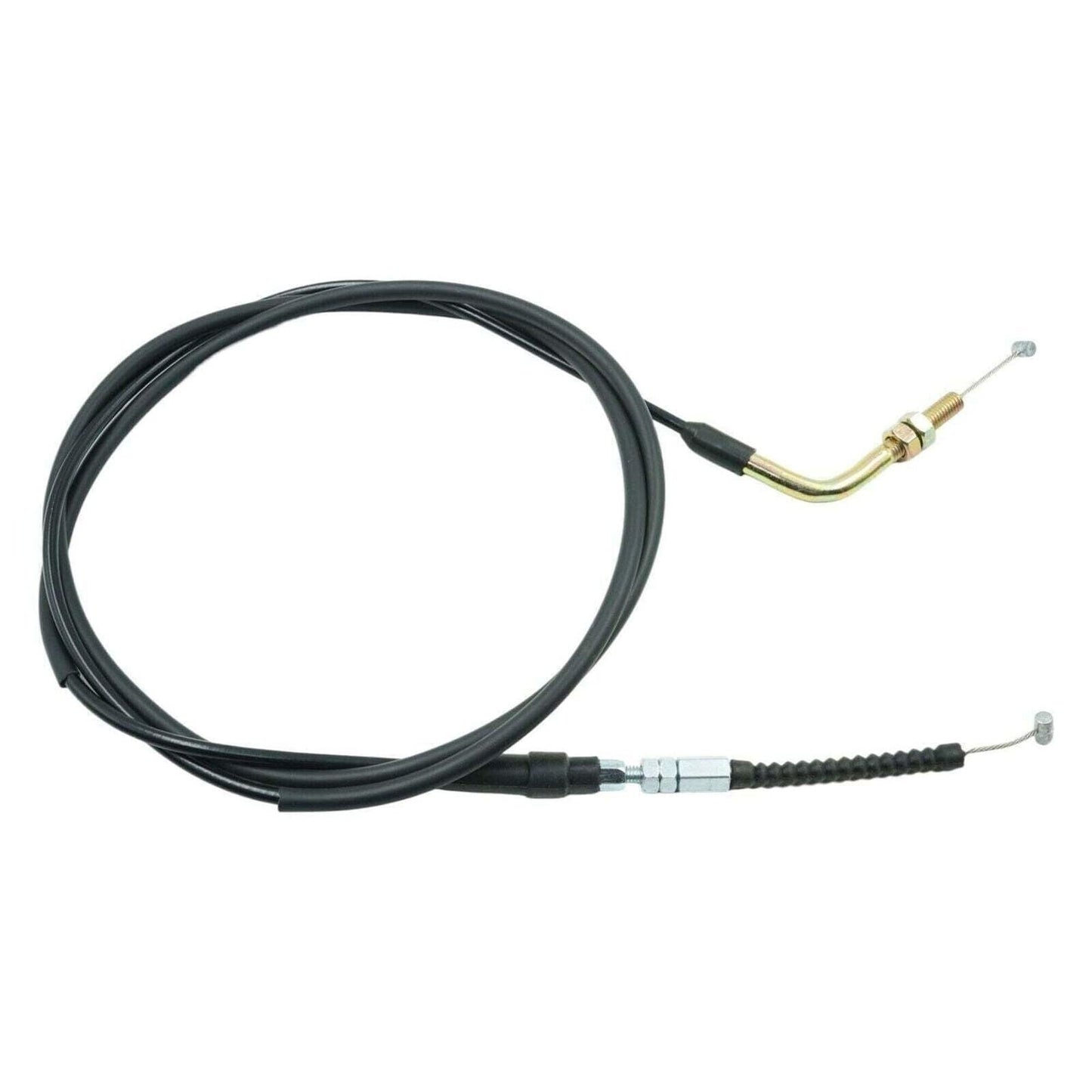 Universal 8mm Angled Fitting Throttle Cable Kit [75 Inches] Fits Honda Yamaha Su