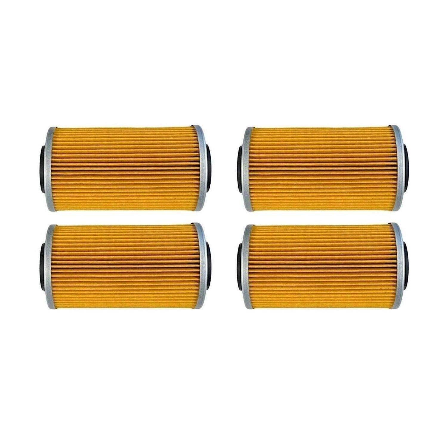 4-Pack Replacement Oil Filter for Sea-Doo 420956741 420956740 GTI GTX RXP RXT GT
