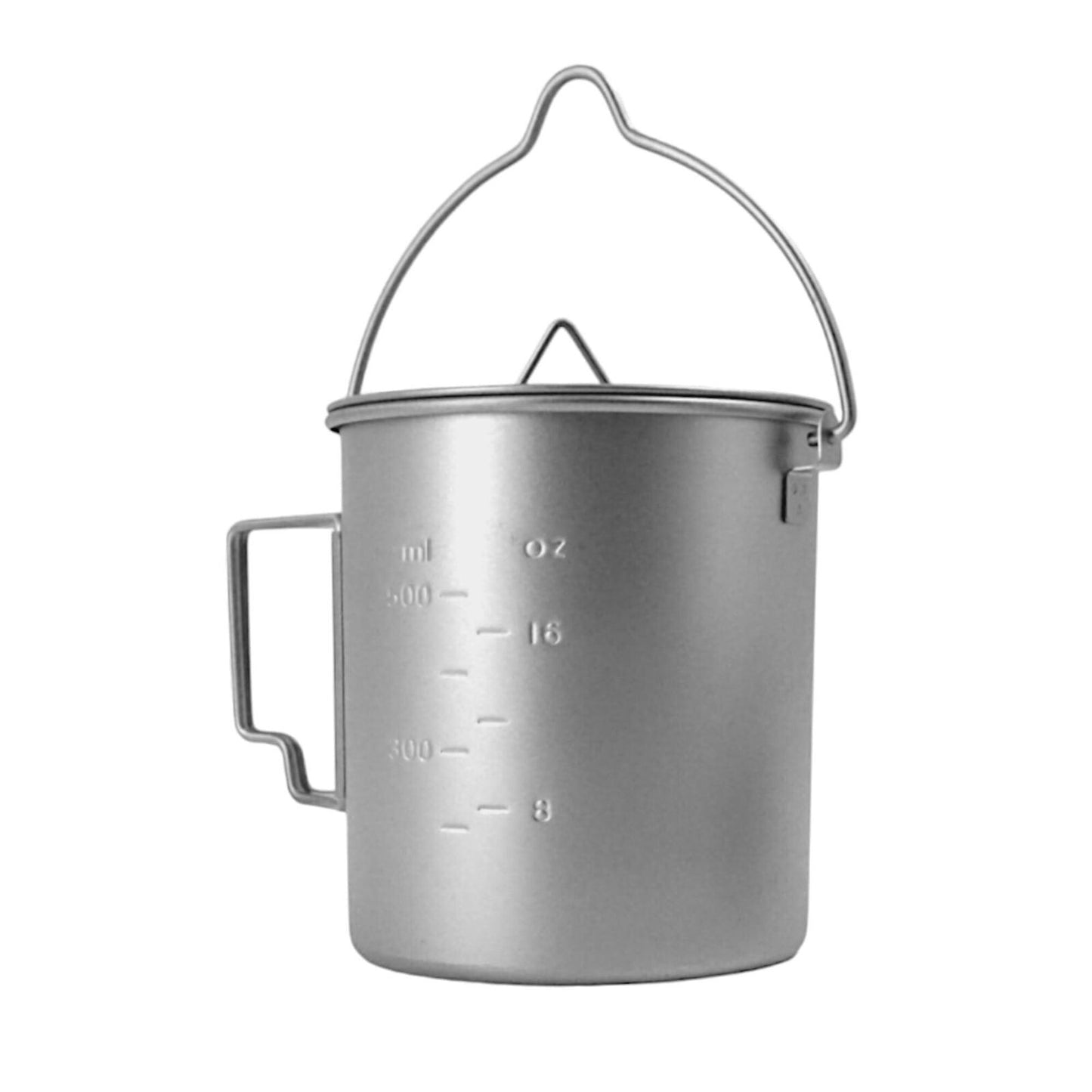 [3PC Set] Ultra-Light Kettle, Mug, and Cuttlery Cookware Set | 450ML Cup | 750ML