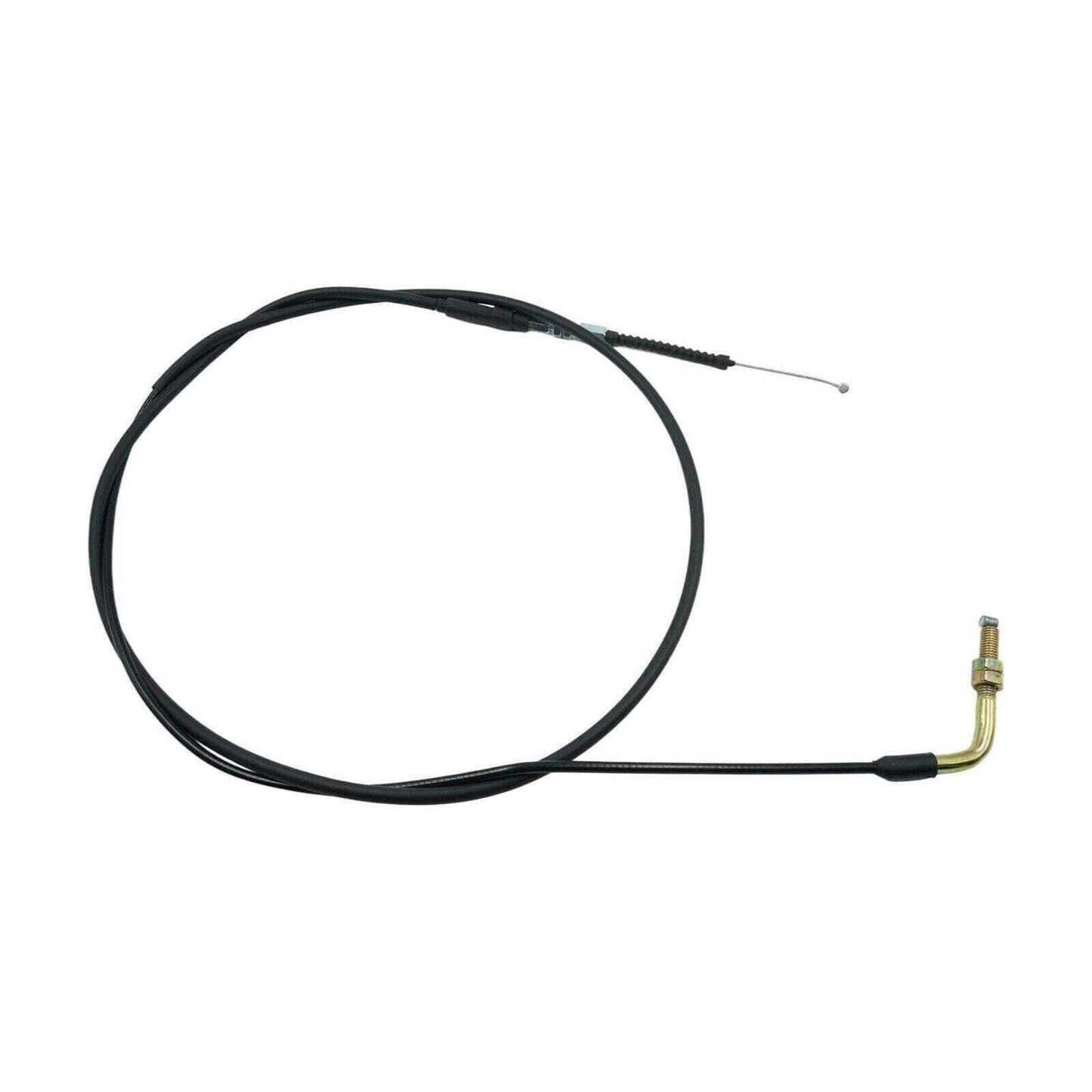 Universal 8mm Angled Throttle Cable [75-inch] Fits Motorcycles ATVs Dune Buggies