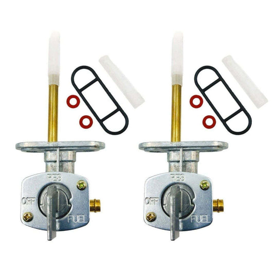 2-Pack New Replacement 34mm Petcock Fuel Switch Assembly fits Yamaha Kawasaki Su