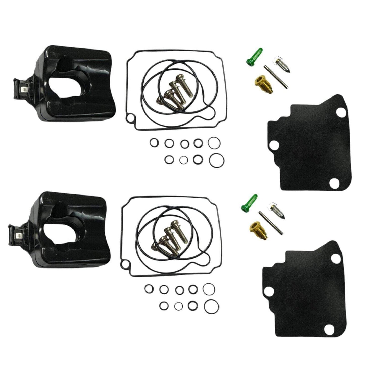 (2-Pack) 67F-W0093-00-00, 804346T01, 804346T02 4-Stroke Outboard Carburetor Rebu