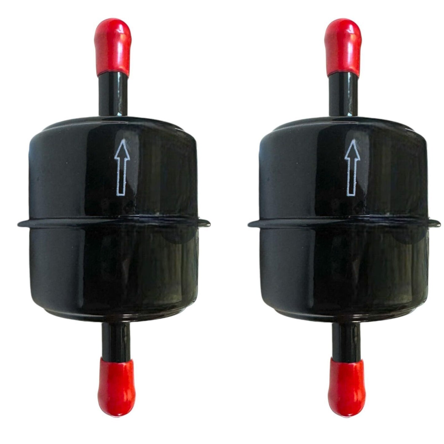 (2-Pack) 4 inch Inline Metal Fuel Filter Assembly, 5/16 inch for HSUN 250 450 55