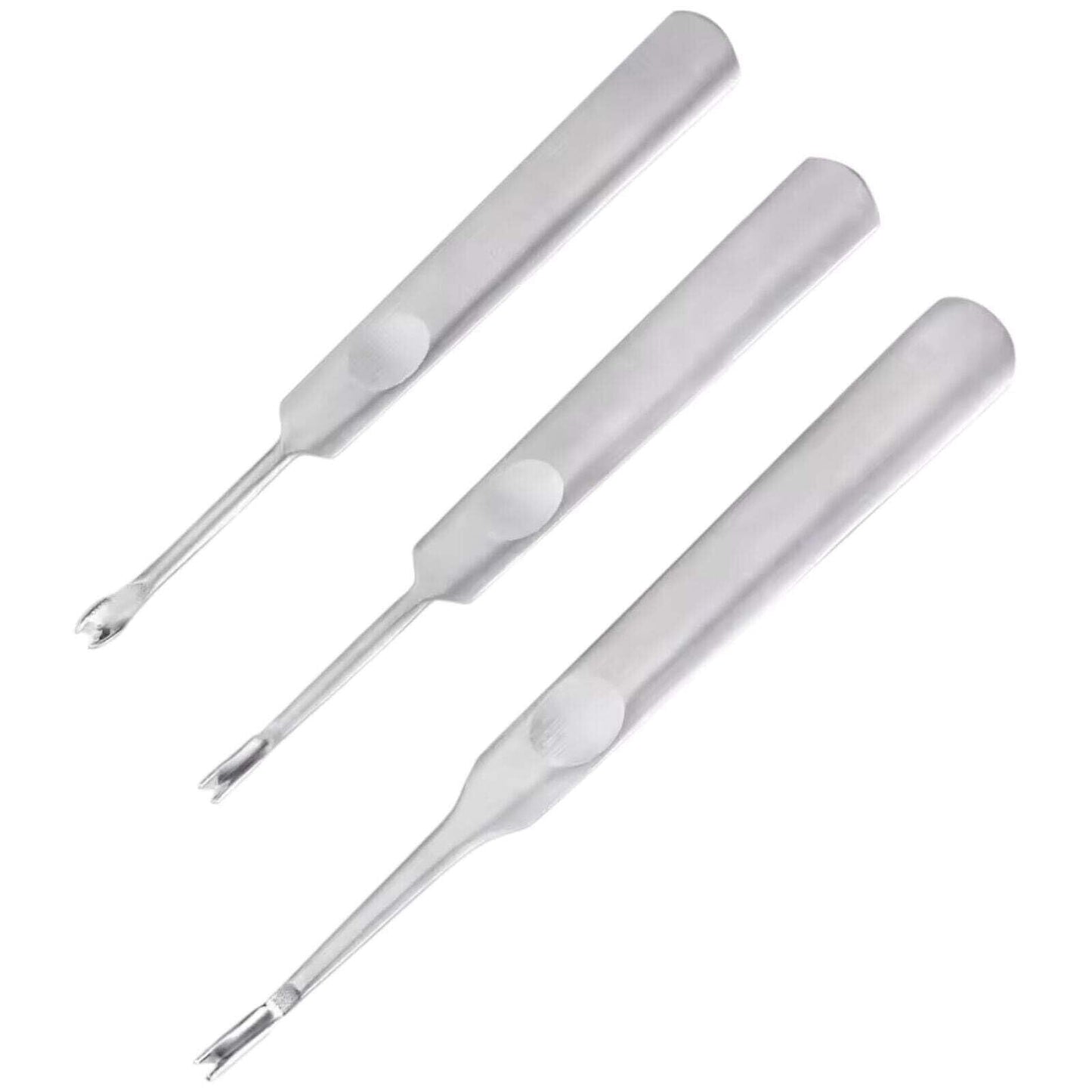 6PC V Shape and U Shape Leather Skiving Edge Tool Set, Stainless Steel, 95mm/115