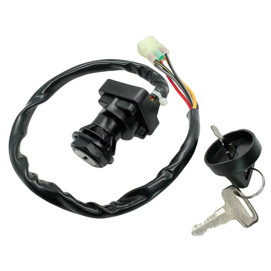 Suzuki King Quad 750 Eiger 400 ATV Ignition Key Switch Replacement OE Part 37110-38F19 37110-38F00 Durable Plug and Play Design Ignition Key Switch